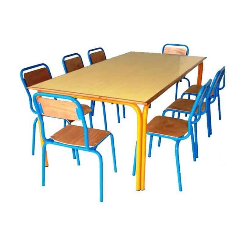 Tables à piètement jumelé