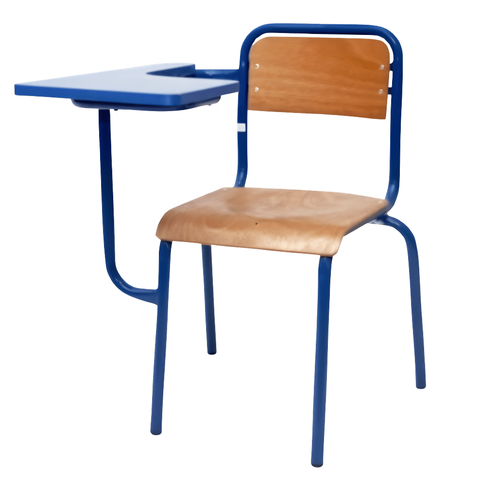 Chaises avec tablette écritoire