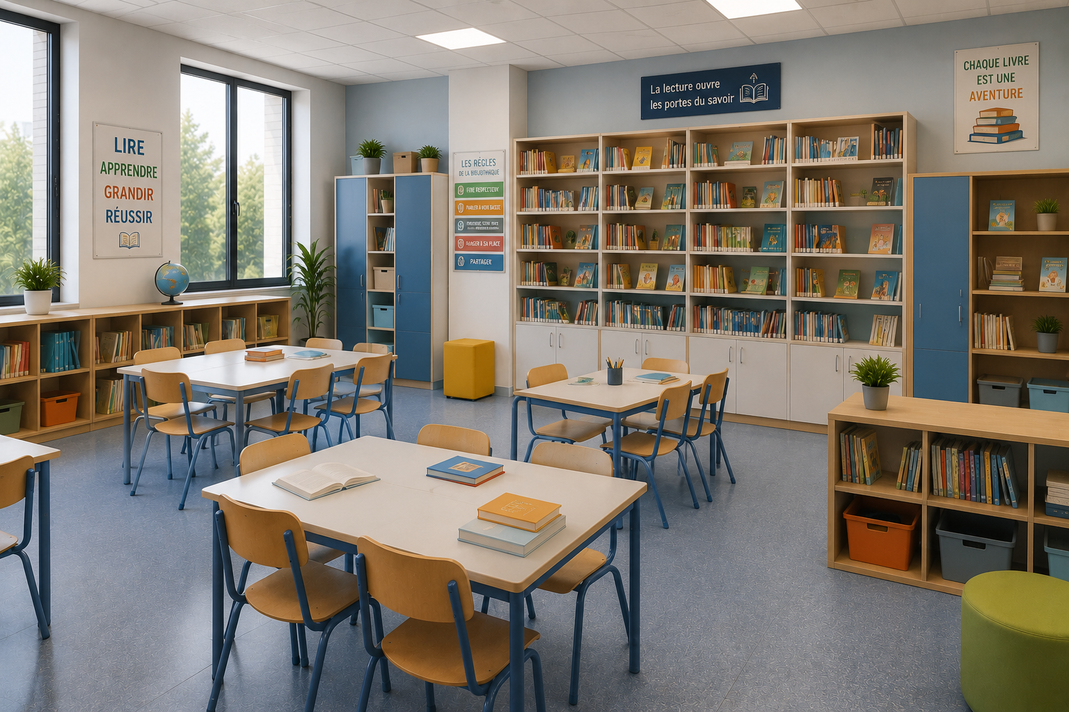 Bibliothèques et rangements scolaires