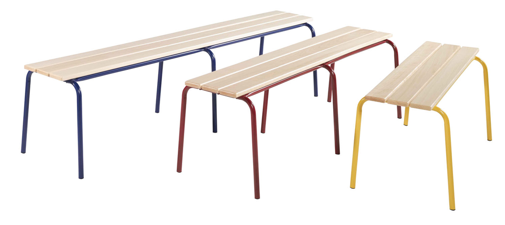 Bancs semi-métalliques sans dossier