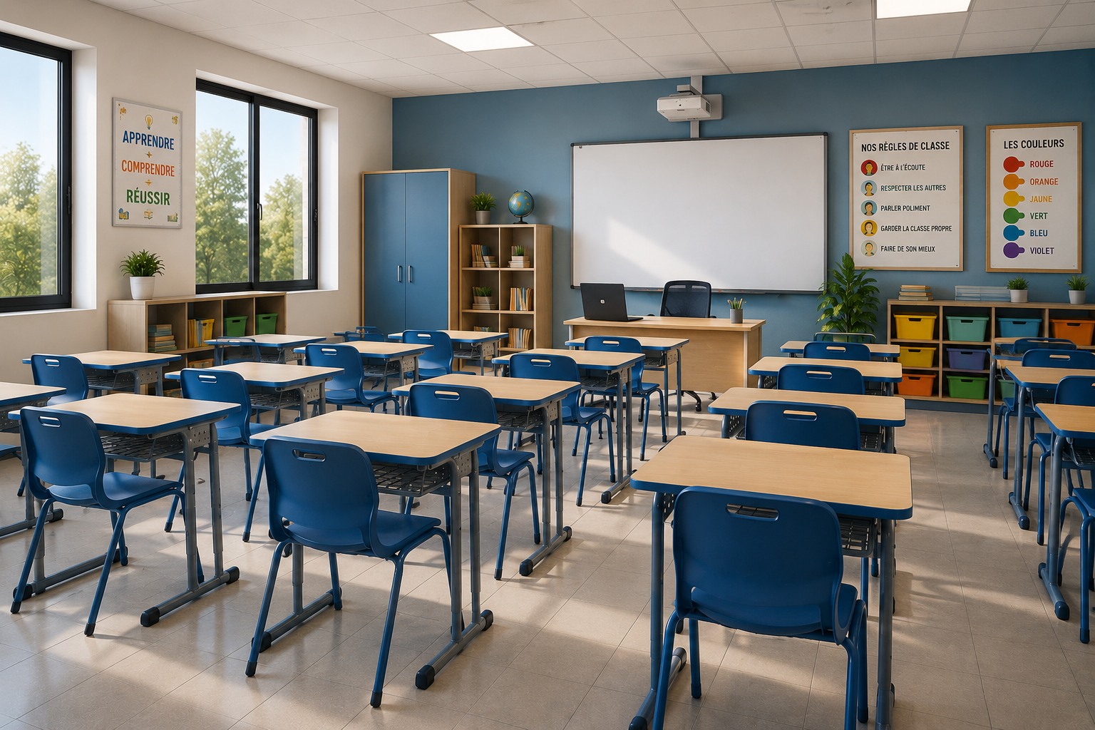 Mobilier de salle de classe