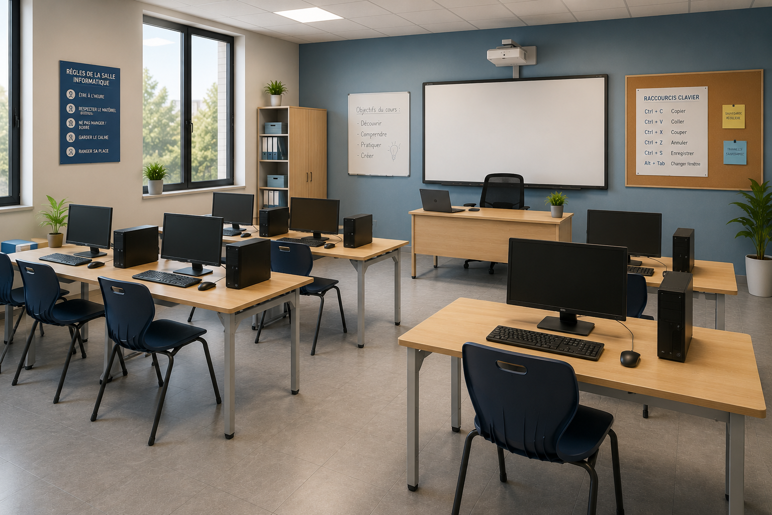 Mobilier enseignant et informatique