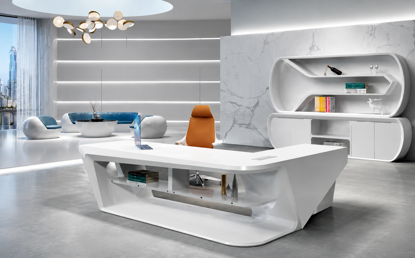 Bureau de direction moderne et poste de travail ergonomique pour entreprise à Casablanca